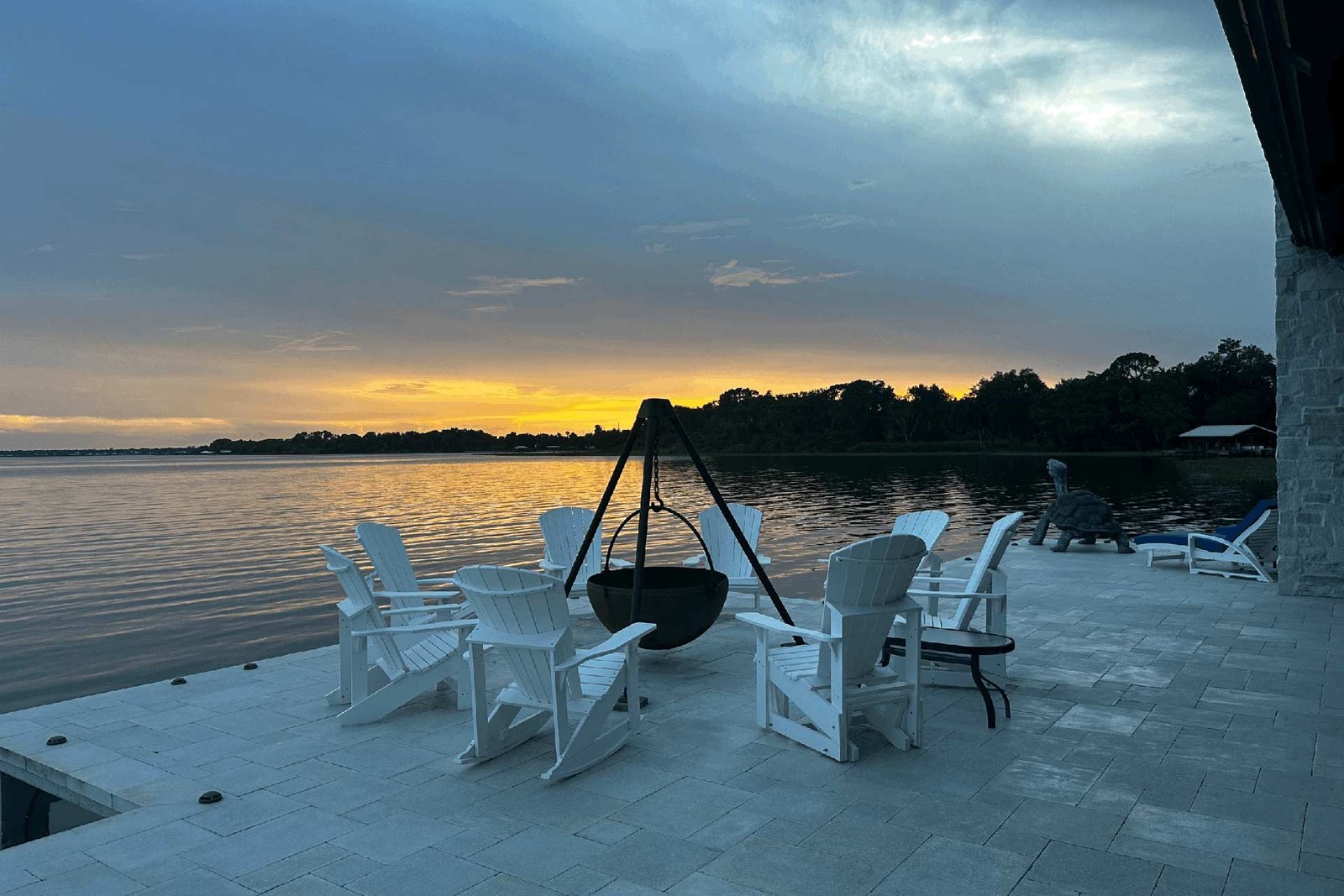 Community gathering at The Place at Lake Placid waterfront venue