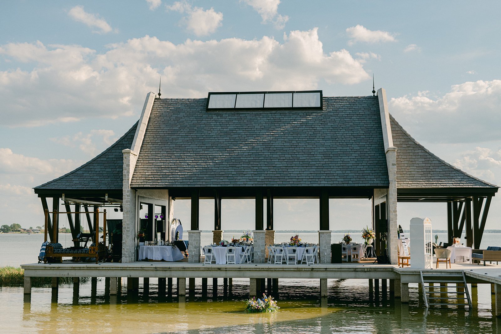 Waterfront pavilion at The Place at Lake Placid event venue
